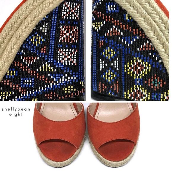 CHARLES DAVID BAY Wedge Ankle Sandals 9.5 in BOX - Picture 8 of 8